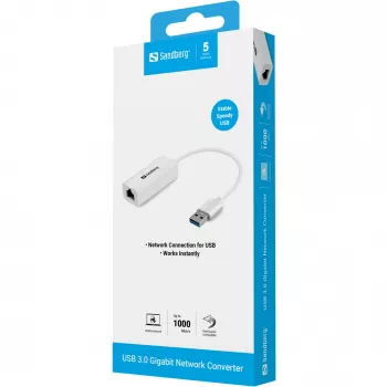 USB-verkkosovitin Sandberg USB3.0 Gigabit-verkkosovitin