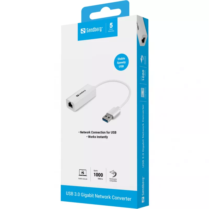 USB-verkkosovitin Sandberg USB3.0 Gigabit-verkkosovitin
