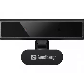 Verkkokamera Sandberg Face-ID Webcam Mini 2 MP Full HD USB-C musta