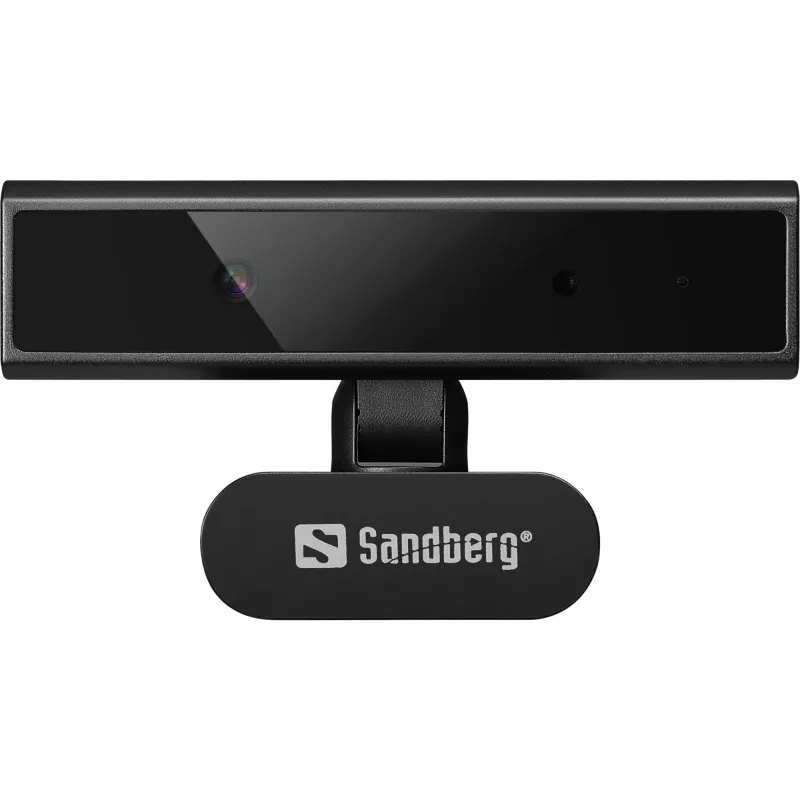 Verkkokamera Sandberg Face-ID Webcam Mini 2 MP Full HD USB-C musta