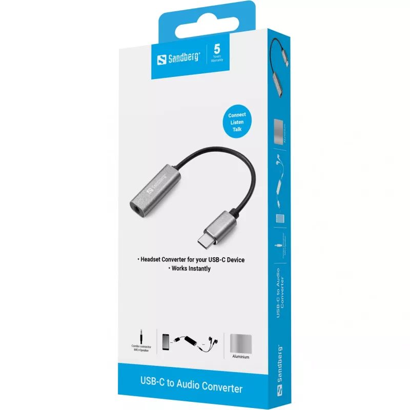 Äänisovitin Sandberg USB-C 136-27