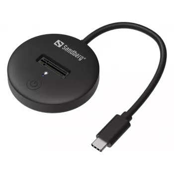 Sandberg USB 3.2 -telakka M.2+NVMe SSD:lle 4 TB musta