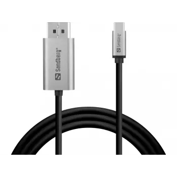 Sandberg USB-C-DisplayPort-kaapeli 2M USB Type-C DisplayPort 2m