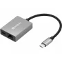 Sandberg USB-C Gigabit-sovitin PD100W USB Type-C RJ-45 1 Gbit/s harmaa