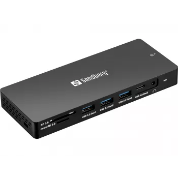Sandberg USB-C 13in1 DockingStation Pro johdollinen USB 3.2 Gen 1 Type-C