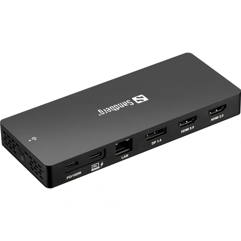 Sandberg USB-C 13in1 DockingStation Pro johdollinen USB 3.2 Gen 1 Type-C