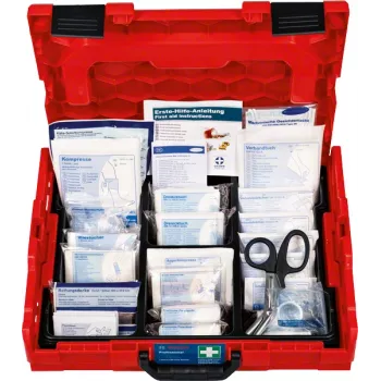 Ensiapulaukku Bosch 1600A02X2R — DIN-mukainen sarja L-BOXX 102:ssa, punainen