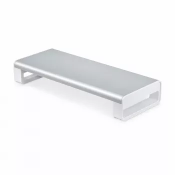 StarTech.com ergonominen näyttöteline, jopa 15 kg, kiinteä korkeus 9 cm, pöytätietokoneen näytön/kannettavan teline, teräsalusta, nopea asennus, työpöytätilan optimointi