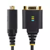 StarTech.com 30cm USB-nullmodemisarjaporttisovitinkaapeli, COM-säilytys, FTDI, USB-A - DB9 RS232, vaihdettavat DB9-mutterit/ruuvit, Windows/macOS/Linux