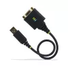 StarTech.com 30cm USB-nullmodemisarjaporttisovitinkaapeli, COM-säilytys, FTDI, USB-A - DB9 RS232, vaihdettavat DB9-mutterit/ruuvit, Windows/macOS/Linux