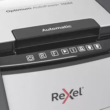 Rexel Optimum AutoFeed+ 150M silppuri mikrosilppu 55 dB 22 cm musta, harmaa