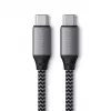 USB-C–USB-C-kaapeli Satechi ST-TCC2MM — 2 m, musta/harmaa, 0,48 Gbit/s
