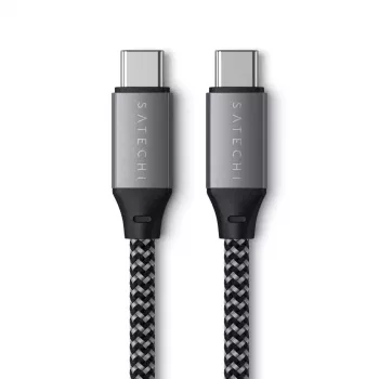 USB-C–USB-C-kaapeli Satechi ST-TCC2MM — 2 m, musta/harmaa, 0,48 Gbit/s