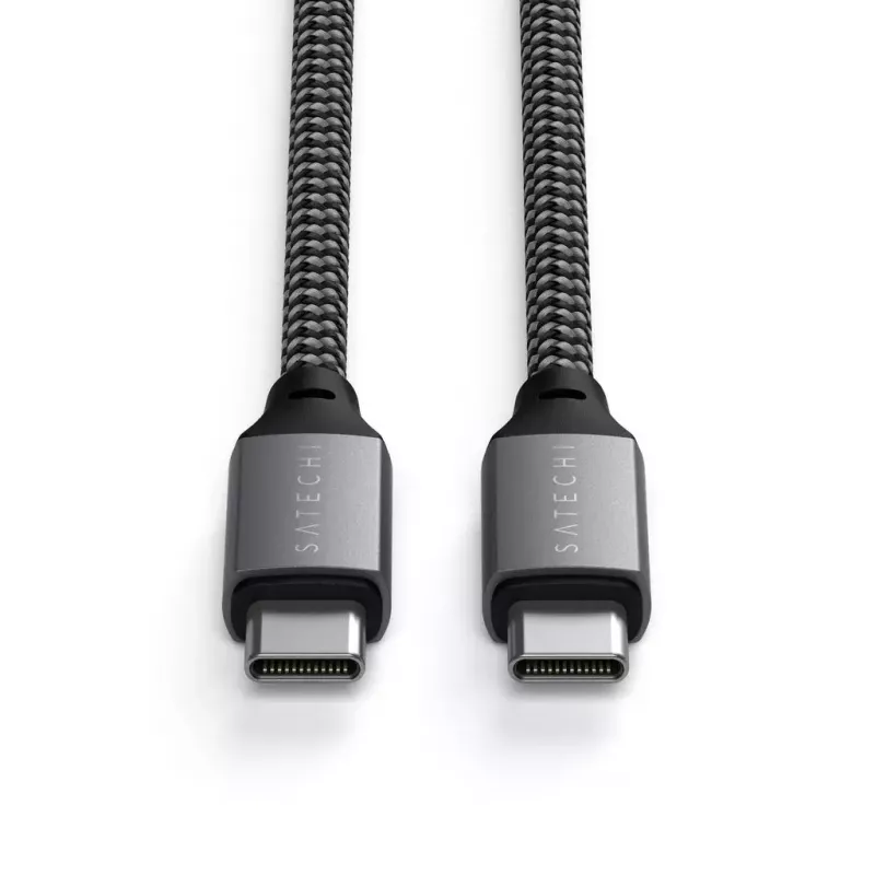 USB-C–USB-C-kaapeli Satechi ST-TCC2MM — 2 m, musta/harmaa, 0,48 Gbit/s