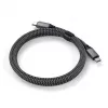 USB-C–USB-C-kaapeli Satechi ST-TCC2MM — 2 m, musta/harmaa, 0,48 Gbit/s