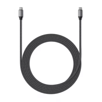 USB-C–USB-C-kaapeli Satechi ST-TCC2MM — 2 m, musta/harmaa, 0,48 Gbit/s