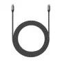 USB-C–USB-C-kaapeli Satechi ST-TCC2MM — 2 m, musta/harmaa, 0,48 Gbit/s
