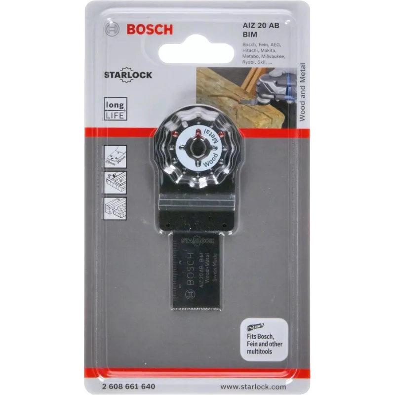 Bosch Starlock AIZ 20 AB Metal BIM upotussahanterä, 20 mm