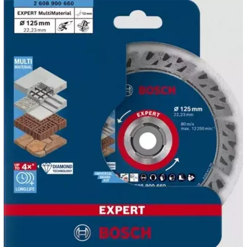 Bosch Expert MultiMaterial timanttikatkaisulaikka, 125 mm, 2608900660