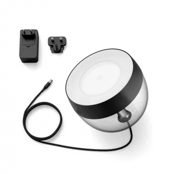 Philips Hue White and Colour Ambience Iris pöytävalaisin, älykäs pöytävalaisin, Bluetooth/Zigbee, musta, LED, metalli, synteettinen, ei vaihdettavat valonlähteet