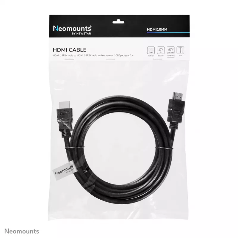Neomounts HDMI10MM HDMI-kaapeli – 3 metriä