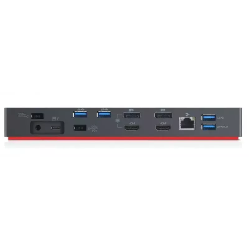 Lenovo 40AN0135EU kannettavan telakka/porttireplikaattori johdollinen Thunderbolt 3 musta, punainen