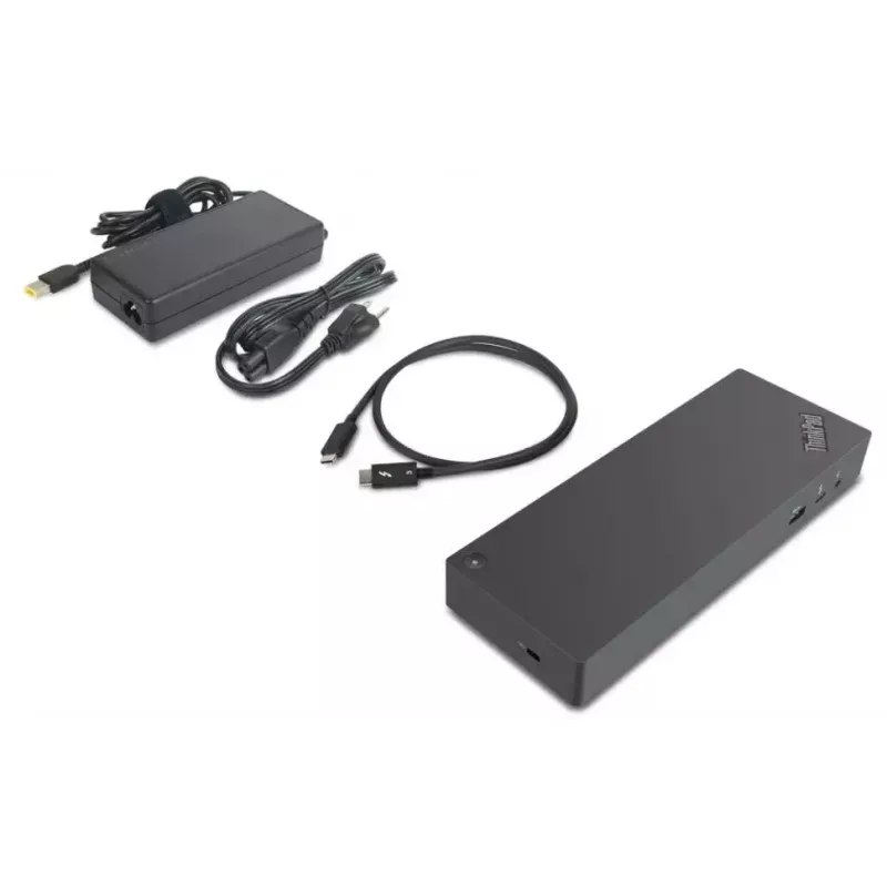 Lenovo 40AN0135EU kannettavan telakka/porttireplikaattori johdollinen Thunderbolt 3 musta, punainen