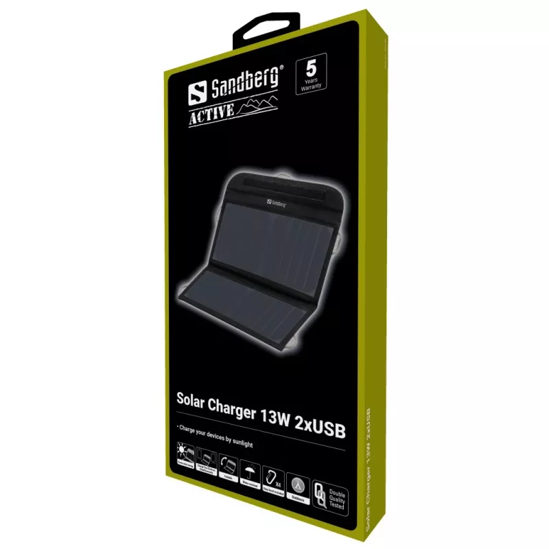 Sandberg aurinkolaturi 13W 2xUSB