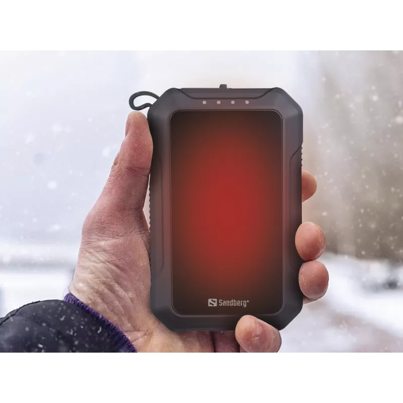 Kannettava varavirtalähde Sandberg käsienlämmitin 10000 mAh