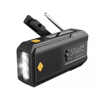 Sandberg Survivor Radio All-in-1 2000, kannettava, AM, FM, 87–180 MHz, 520–1710 kHz, 3 W, analoginen