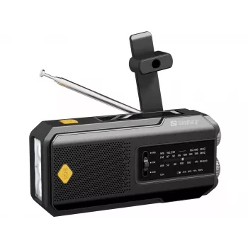 Sandberg Survivor Radio All-in-1 2000, kannettava, AM, FM, 87–180 MHz, 520–1710 kHz, 3 W, analoginen