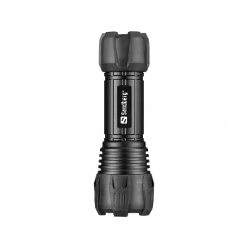 Sandberg Survivor Torch AAA-paristolle, käsivalaisin, musta, alumiini, LED, 3 W, 150 lm
