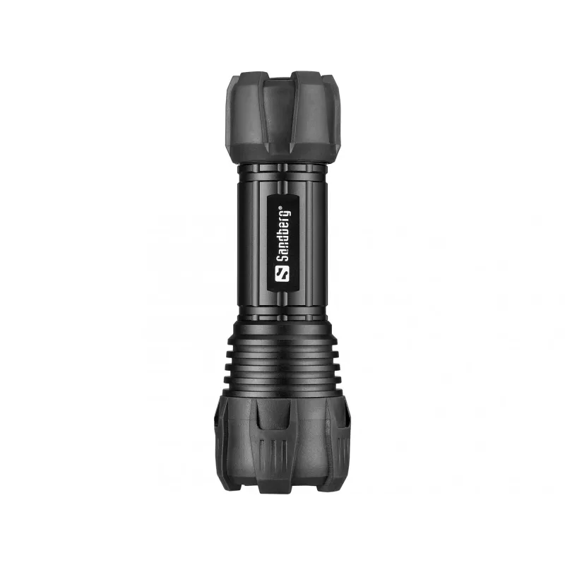 Sandberg Survivor Torch AAA-paristolle, käsivalaisin, musta, alumiini, LED, 3 W, 150 lm