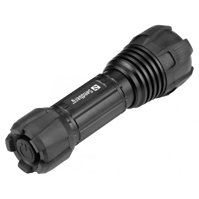 Sandberg Survivor Torch AAA-paristolle, käsivalaisin, musta, alumiini, LED, 3 W, 150 lm