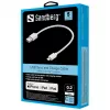 Kaapeli Sandberg USB Lightning MFI 0,2 m valkoinen