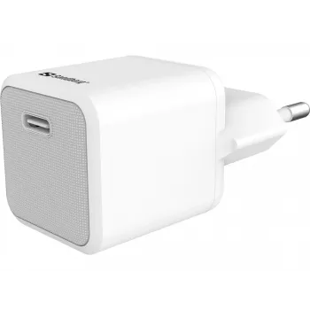 AC-laturi Sandberg 20W USB-C + Lightning 1M pikalataus valkoinen