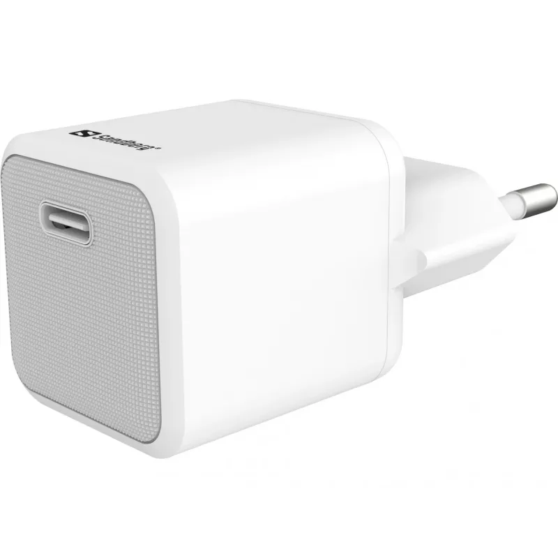 AC-laturi Sandberg 20W USB-C + Lightning 1M pikalataus valkoinen