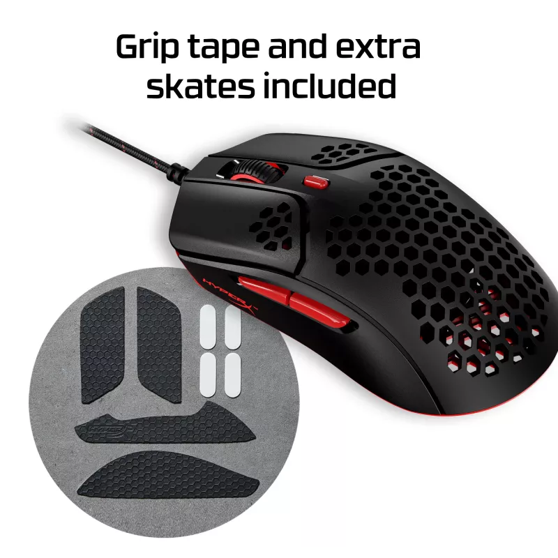 HyperX Pulsefire Haste - pelihiiri (musta-punainen)