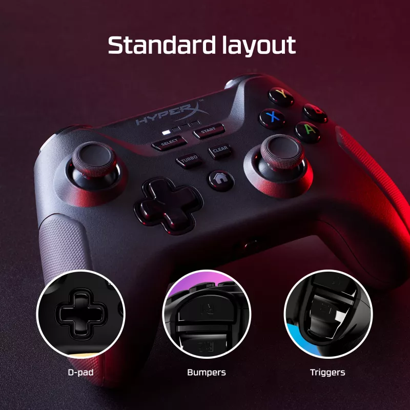 HyperX Clutch – langaton peliohjain (musta) – mobiililaitteet/PC