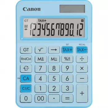 Peruslaskin Canon LS-125KB 12-numeroinen sininen verolaskenta