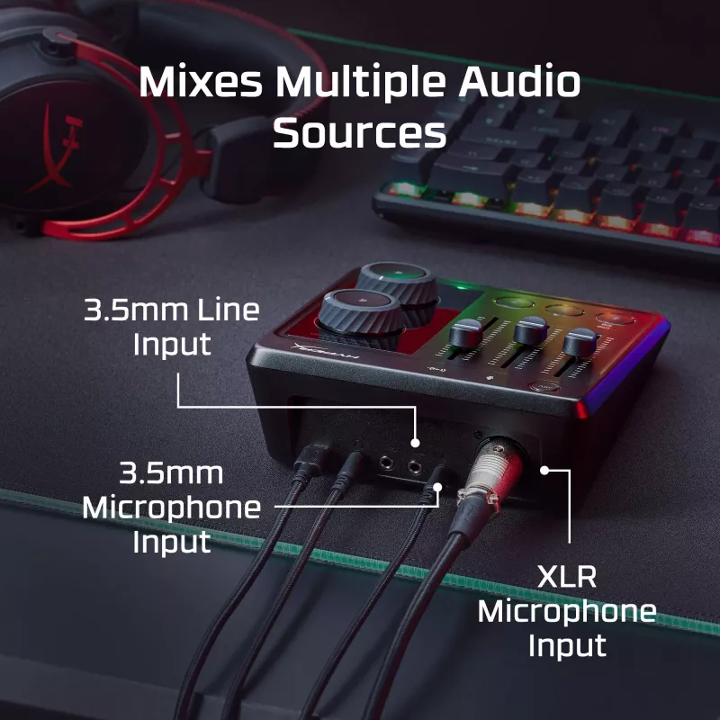 Audiomikseri HP HyperX 73C12AA 20 - 20000 Hz 32 - 600 Ω