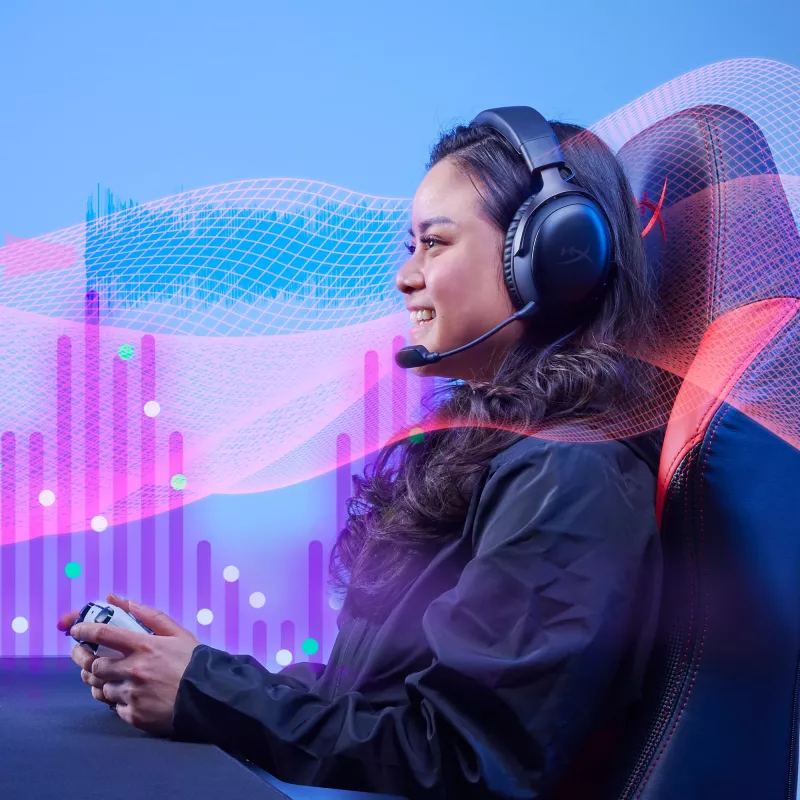 HyperX Cloud III Wireless - pelikuulokemikrofoni, musta; punainen, Kiina, korvan ympäri, suljettu, aktiivinen, 155 mm
