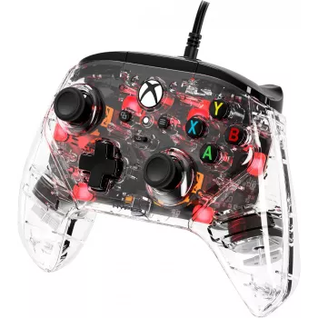 HyperX Clutch Gladiate – johdollinen peli-RGB-ohjain – Xbox, peliohjain, Xbox One, Xbox Series X, johdollinen, USB, USB Type-A, USB Type-C, läpinäkyvä