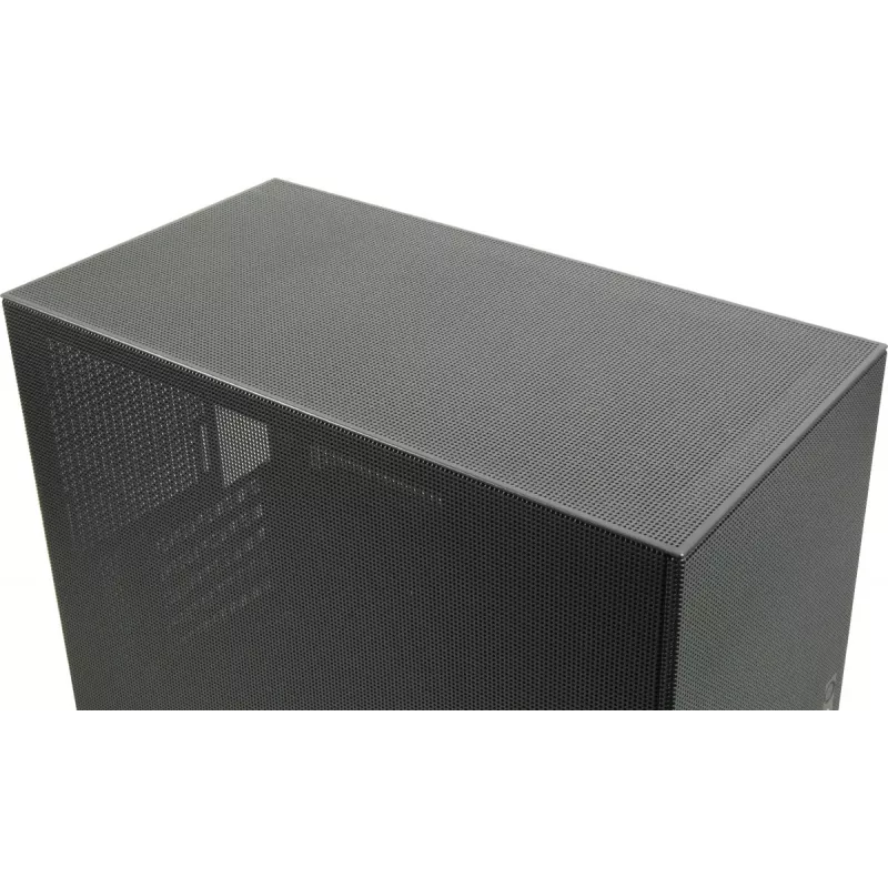 PC Mini-Tower-kotelo INTER-TECH IM-2 Expander, Mini-ITX/Micro ATX, tukee ATX/SFX-virtalähteitä, 2,5 inch ja 3,5 inch asemia, etu-/ylätuuletin 120/140 mm, musta