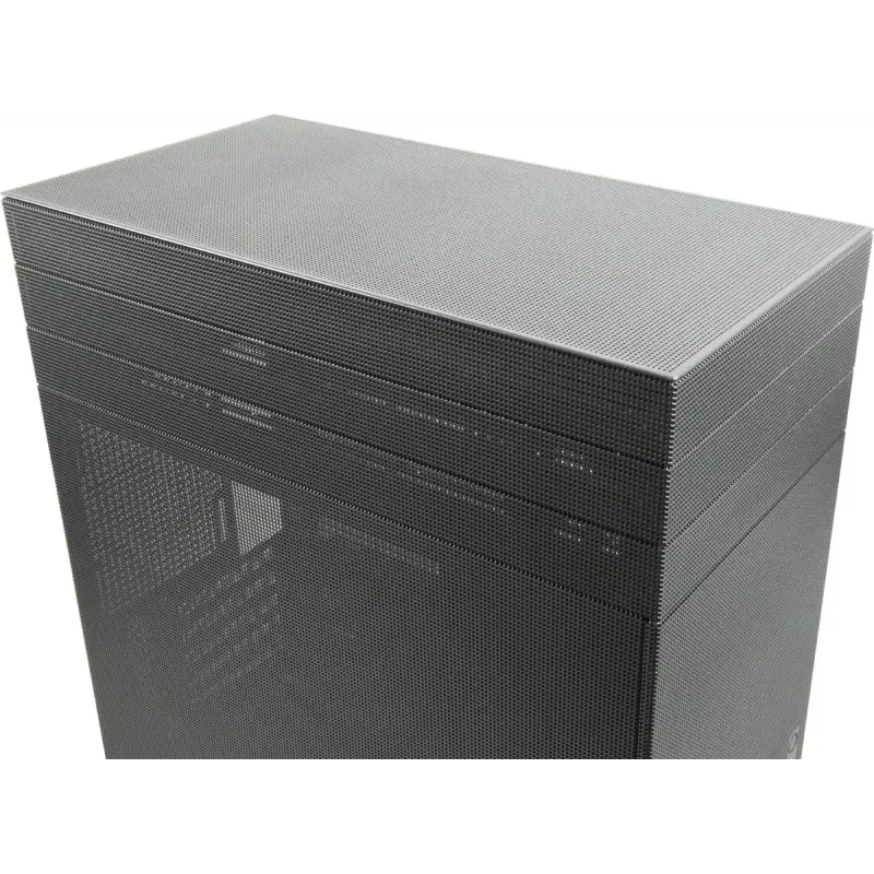 PC Mini-Tower-kotelo INTER-TECH IM-2 Expander, Mini-ITX/Micro ATX, tukee ATX/SFX-virtalähteitä, 2,5 inch ja 3,5 inch asemia, etu-/ylätuuletin 120/140 mm, musta