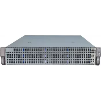 Palvelinkotelo Inter-Tech IPC 2U-2412 rack musta, hopea