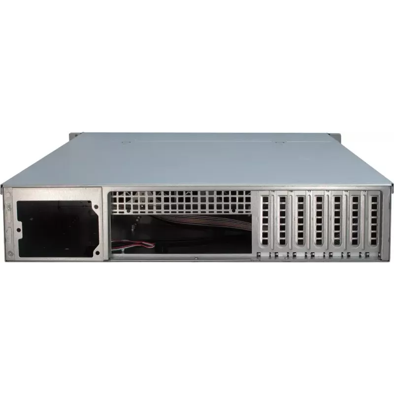 Palvelinkotelo Inter-Tech IPC 2U-2412 rack musta, hopea