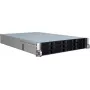 Palvelinkotelo Inter-Tech IPC 2U-2412 rack musta, hopea