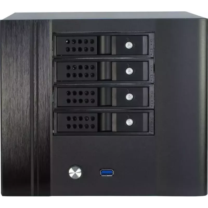 PC-kotelo Inter-Tech SC-4004 Small Form Factor musta