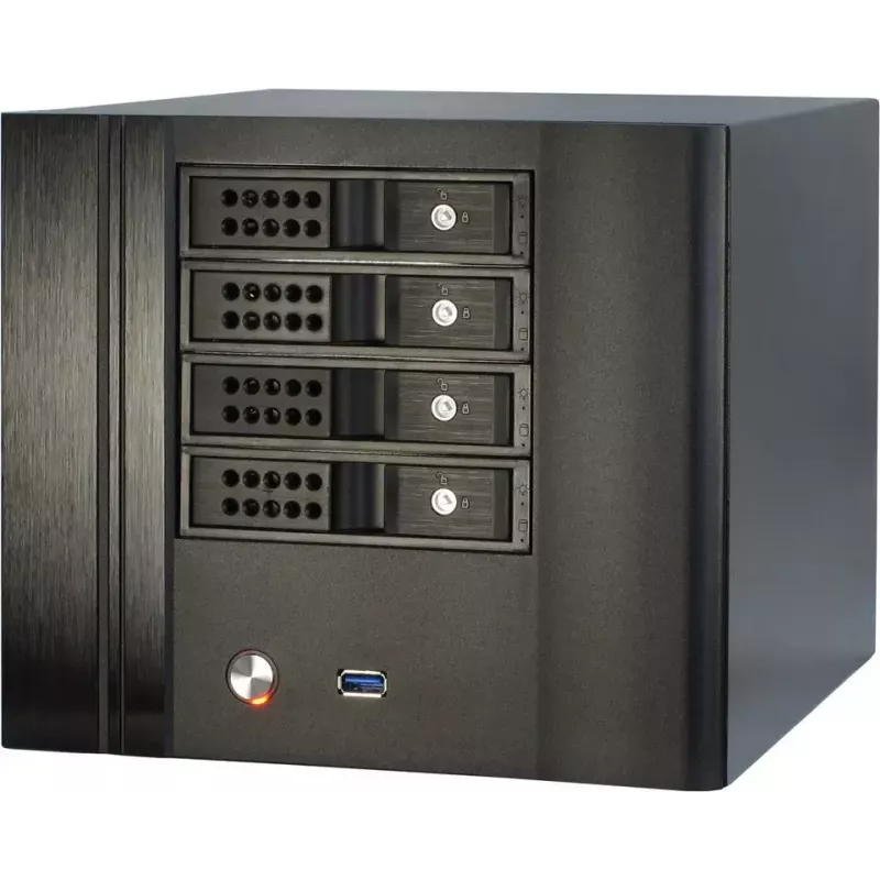 PC-kotelo Inter-Tech SC-4004 Small Form Factor musta